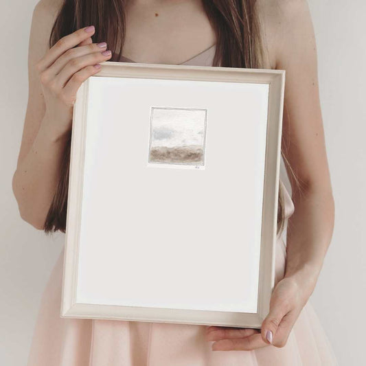 Original Miniature Watercolour – ‘Soft Earth’