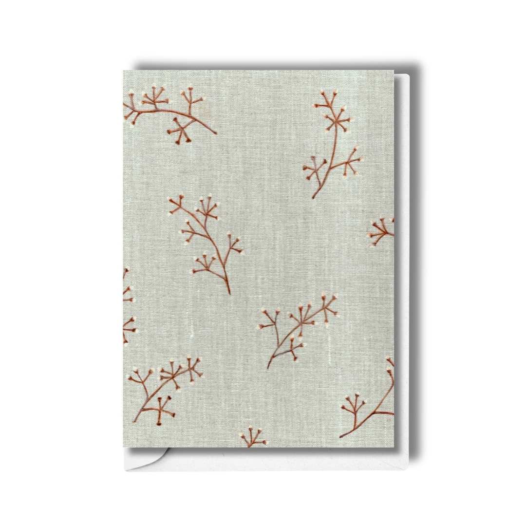 Botanical Sprig Pattern Greeting Card