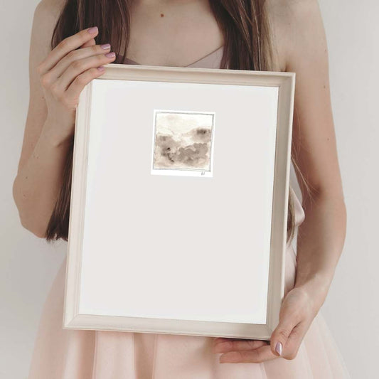 Original Miniature Watercolour – ‘Warmed by the Sky’