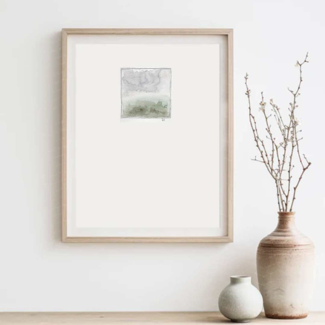 Original Miniature Watercolour – ‘After Rain’