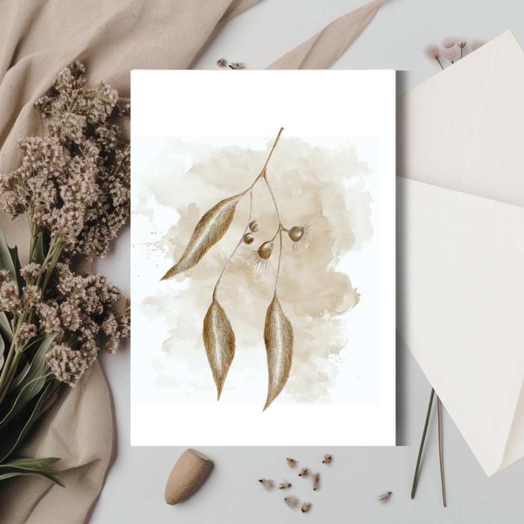 Eucalyptus Study I – Art Greeting Card