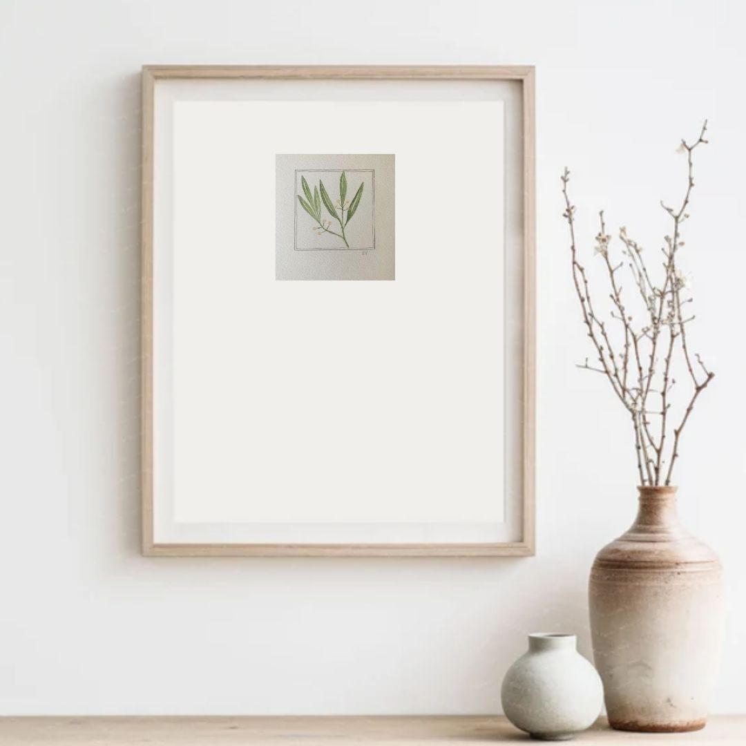 Original Miniature Watercolour – Gathered Stem