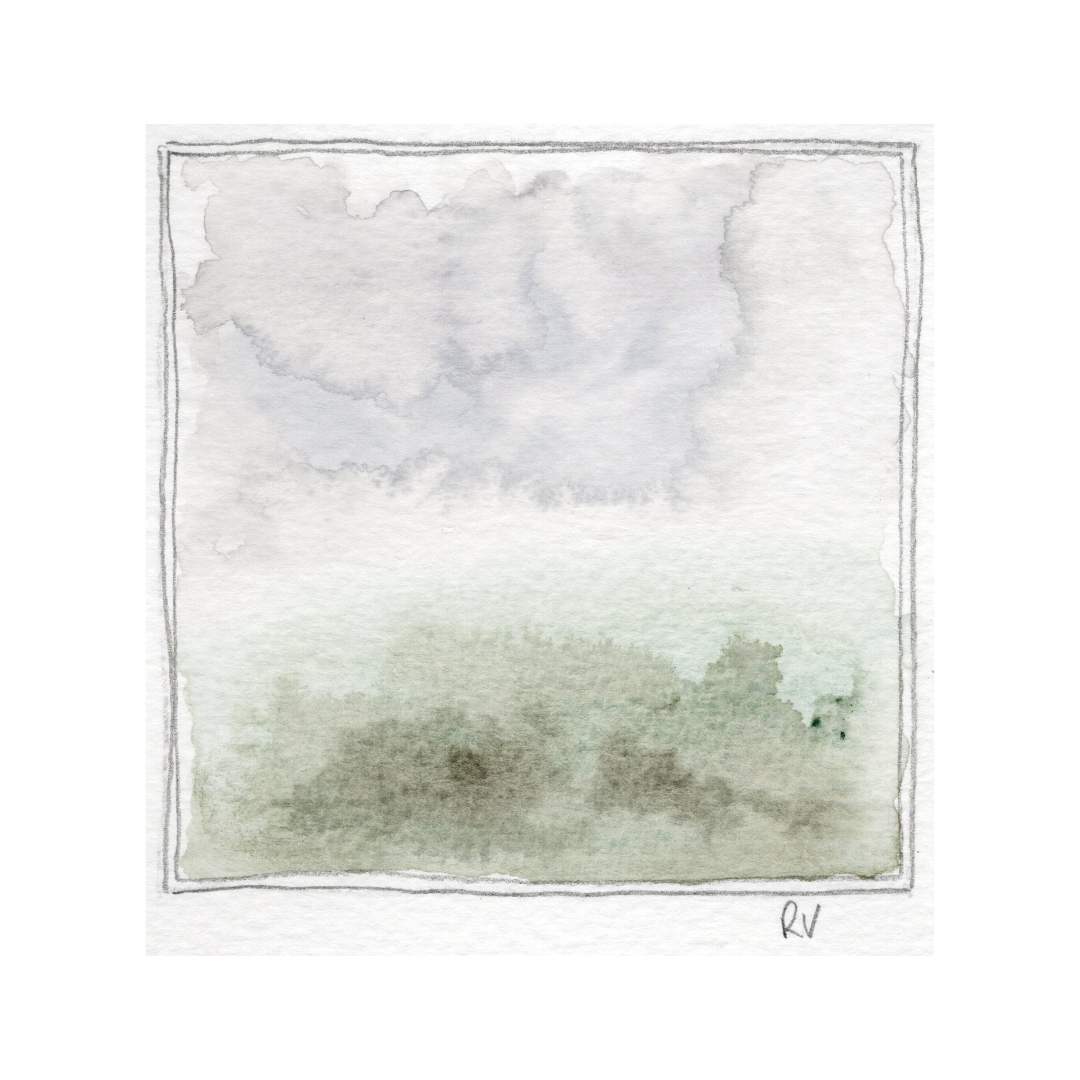 Original Miniature Watercolour – ‘After Rain’