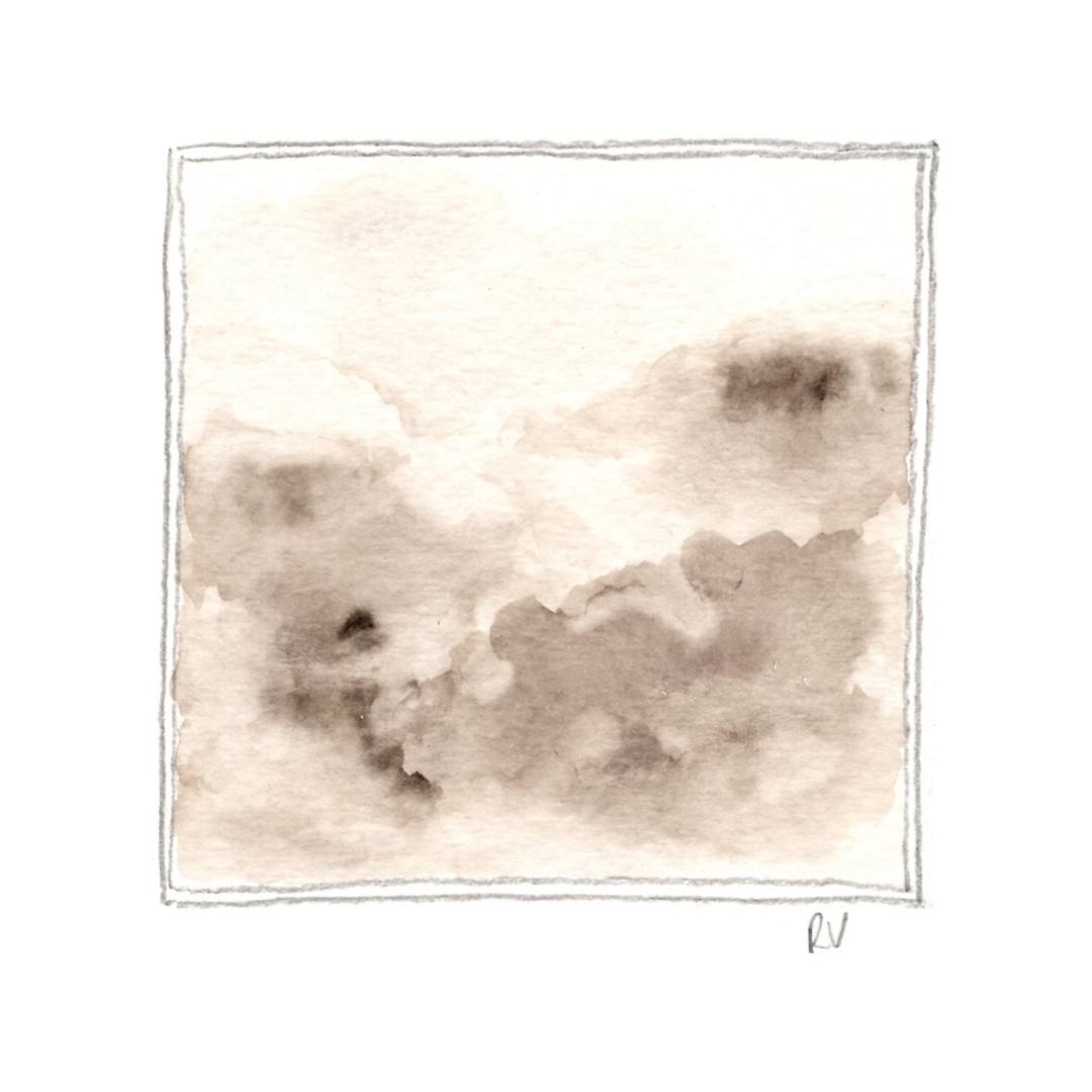 Original Miniature Watercolour – ‘Warmed by the Sky’